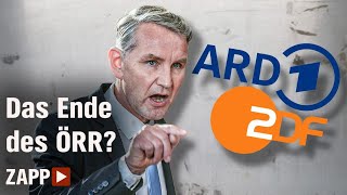 AfDAngriff auf den ÖRR Die Versprechen des Björn Höcke  ZAPP  NDR [upl. by Cumings824]