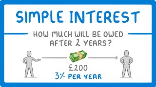 GCSE Maths  How to Calculate Simple Interest 95 [upl. by Nidnerb]