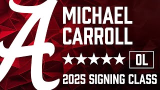 2025 5star Alabama OL signee Michael Carroll highlights from junior season at Central Bucks HS East [upl. by Rex645]