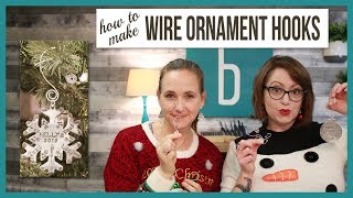 Handmade Wire Ornament Hooks  From Beaducation Live Episode 26 [upl. by Bonn]