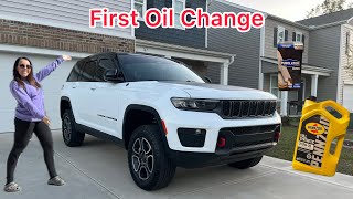 2022 Jeep Grand Cherokee Trailhawk Oil Change [upl. by Judye294]