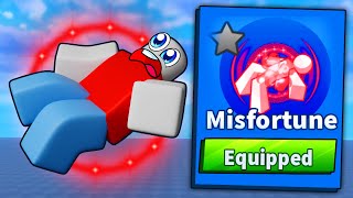 MISFORTUNE IS THE NEW BEST FREE ABILITY IN BLADE BALL [upl. by Ahtelat775]