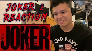 JOKER Folie Ã Deux Teaser Trailer REACTION [upl. by Winfrid]