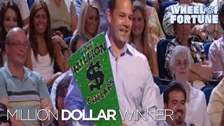 First Million Dollar Winner  Wheel of Fortune [upl. by Olnek]