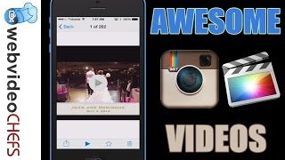 How to create an Instagram video using Final Cut Pro X [upl. by Aoket]