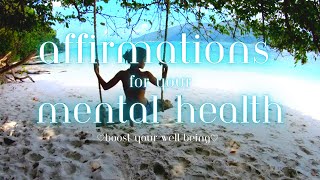 🩵 20 Daily Affirmations for your Mental Health amp Inner Peace 🩵 Boost SelfLove amp Positivity 🩵 [upl. by Yrrep]