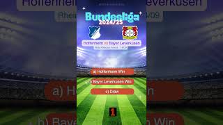 Hoffenheim vs Bayer Leverkusen Bundesliga 20242025 Prediction  Who Will Win match prediction [upl. by Udell592]