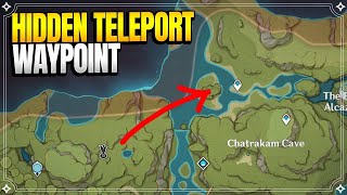 Hidden Teleport Waypoint Under Chatrakam Cave  World Quests Puzzles  Genshin Impact [upl. by Rramel828]