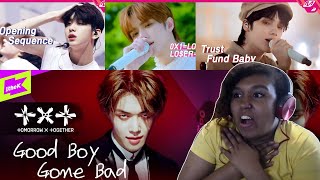 TXT  Thursdays Child COMEBACK SHOW Performances amp Good Boys Gone Bad 1theK  REACTION ​ [upl. by Ainesej]