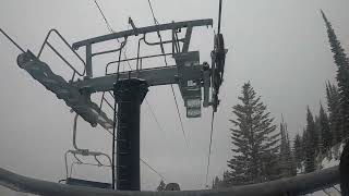 Whitefish MT Big Mountain Express 1  Ride Down [upl. by Kablesh]