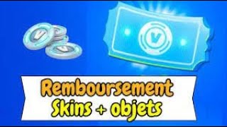 comment se fair rembourser un skin sur fortnite [upl. by Lenny]