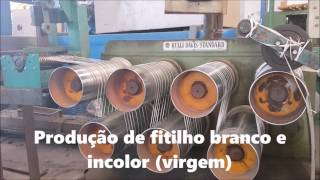 Produção de fitilho por Astonia Embalagens [upl. by Ellered160]