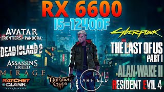 RX 6600  i5 12400F  40 Games Mega Test  1080p Gaming Benchmarks in 2024 [upl. by Jump989]