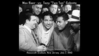 Max Baer vs Tony Galento  All Rounds wPostfight 16mm Transfer [upl. by Deedee]