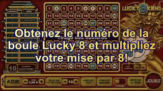 Lucky 8 Keno  Keno  lotoquebeccom [upl. by Sreip206]