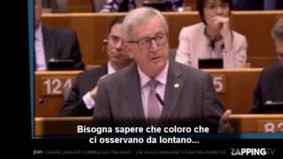 Juncker i quotdirigenti di altri pianetiquot sono preoccupati per lEuropa [upl. by Rickey625]