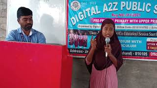 Five Pilar of islam English Speech  Digital A2Z Public schoolBy Fatima khatun [upl. by Gnaht329]