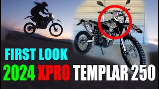 FIRST LOOK AT THE NEW 2024 TEMPLAR 250 Chinese Dual Sport Motorcycle [upl. by Lexa]