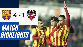 Levante 14 Barcelona  La Liga 2014 Highlights amp Goals ⚽🔥  HD [upl. by Oilejor926]