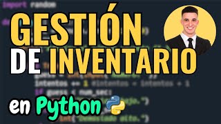 Cómo Gestionar un Inventario de Productos en Python  Tutorial Paso a Paso en Español [upl. by Anidem]