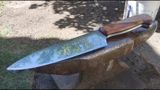 CUCHILLO de COCINA Hecho Con ELÁSTICO De Auto Para El ASADO [upl. by Audri]