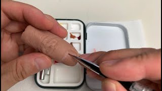 How to make Finger prosthesis Taking skin tone and staining [upl. by Merline]