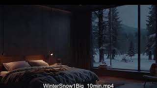 🔥Winter Atmosphere  Immerse Yourself in Serenity with Snowfall and Fireplace Sounds for Sleeping [upl. by Bevin112]