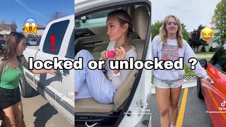 locked or unlocked challenge 🚗 TikTok compilation [upl. by Aniaj]