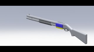 SolidWorks Tutorial How to draw Remington 870 [upl. by Lemmueu474]