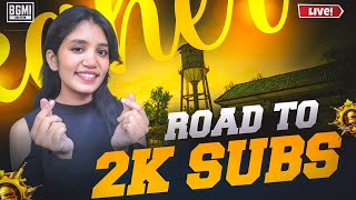 ROAD TO 2K 👀  KAHER IS LIVE  IQOO NEO 6  bgmilive girlstreamer shortslive [upl. by Fagin]