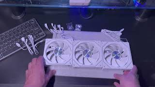 UNBOXING DE FANS  UPSIREN ARGB  DIRETO DO ALIEXPRESS [upl. by Sterner927]