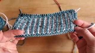 Tutoriel Tricot  Brioche 2 couleurs  Introduction et rangs de préparation [upl. by Oicafinob876]