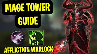 Affliction Warlock Mage Tower Guide Dragonflight [upl. by Noryt]