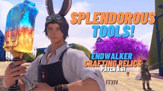 FFXIV  Endwalker Crafting Relics  Splendorous Tools Made Easy 651 Guide [upl. by Dukey255]