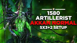 Lost Ark New Legion Raid Akkan  1580 Barrage Artillerist [upl. by Yewed172]