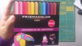 Prismacolor junior crayones de gel giratorios [upl. by Ikilisav]