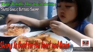 Eating food Shrimp  Garlic Butter shrimp [upl. by Aurora57]