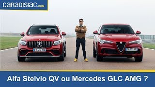 Alfa Romeo Stelvio QV ou Mercedes GLC S 63 AMG la réponse de Soheil Ayari [upl. by Eehc]