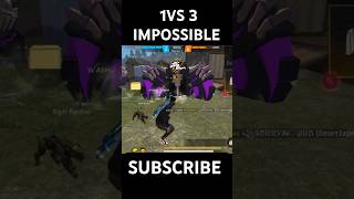 1VS3 IMPOSSIBLE CHALLENGE 😱💥shorts ffshorts viralvideo freefireclipsviralshorts [upl. by Talich]