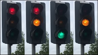 Chelmsford Miami Roundabout Page Signals GEC Mellors amp Siemens Helios Traffic Lights [upl. by Aleekahs]