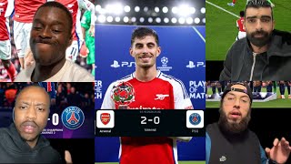 LES RÉACTIONS APRES LA DÉFAITE DU PSG CONTRE ARSENAL  02  psg arsenal kylianmbappe [upl. by Clarance745]