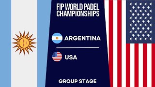 ARGENTINA vs USA  Day 2  Full Highlights ALL MATCHES  WORLD PADEL CHAMPIONSHIPS 2024 [upl. by Allister]