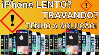 iPhone LENTO e TRAVANDO O QUE FAZER [upl. by Emawk]