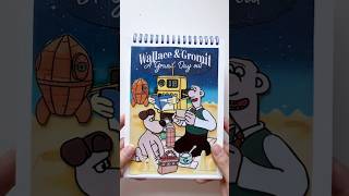 🌈diy sticker🌈 스티커로 만드는 바로 그 장면 ❤️월레스와 그로밋 moon cheese Wallace amp Gromit sticker diystickers [upl. by Santini]