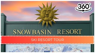 Skiing Snowbasin Utah A Ski Resort Tour  360 VR [upl. by Hebbe]