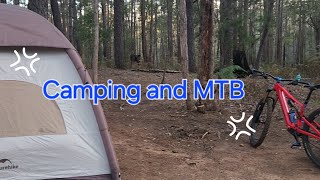 Solo camping and MTB ride at Dwellingup  Baden Powell campground and Toms Crossing DH trail [upl. by Anyg]