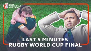 Closing moments of the Rugby World Cup 2023 final with Bryan Habanas LIVE reaction [upl. by Riddle407]