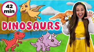 Dinosaurs for Kids  Colours Numbers Feelings amp Activities  Learning Videos For Toddlers [upl. by Neurath]