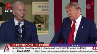 Biden Trump to face off in first debate ahead of Novembers presidential election [upl. by Armilla]