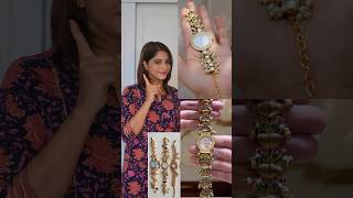 Watch bracelet 😱🫶 shwetamahadik fashion diychachi handmade diy diwali [upl. by Oakman]